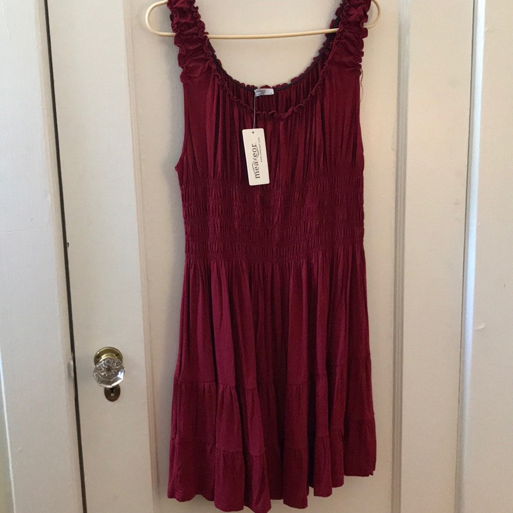 Maxi summer dress, red, NWT, large